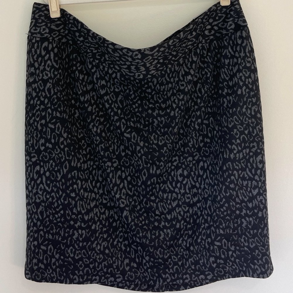 NWT Lane Bryant Black Leopard Pencil Skirt